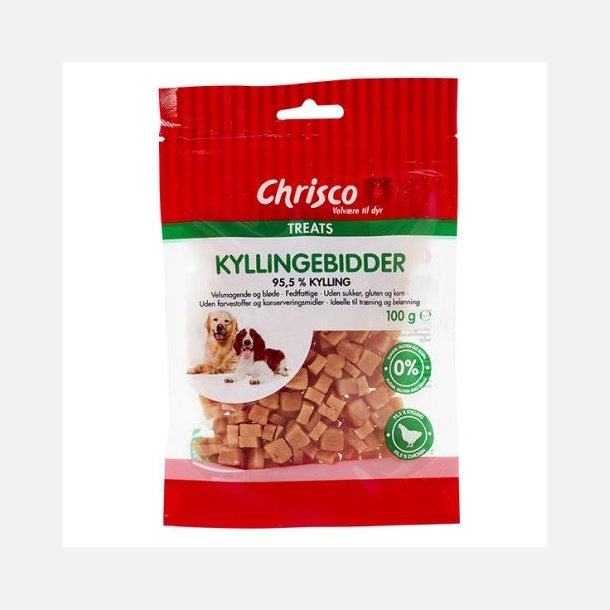 Kyllingebidder 100 g.