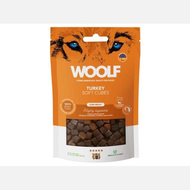 Woolf Soft Cubes Turkey 100 g.