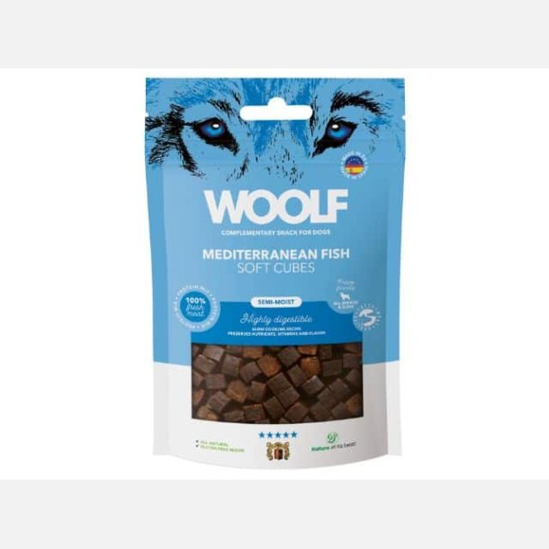 Woolf Soft Cubes Mediteranean Fish 100 g.