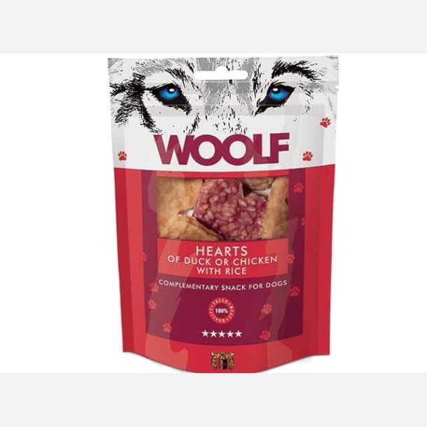 Woolf Hearts of duck or chicken with rice 100 g.