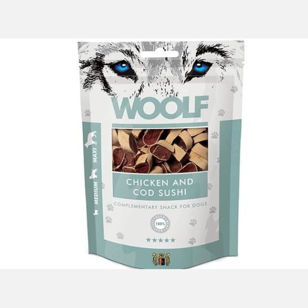 Woolf Chicken and Cod sushi 100 g.