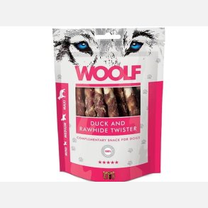Woolf Duck and rawhide twister 100 g.