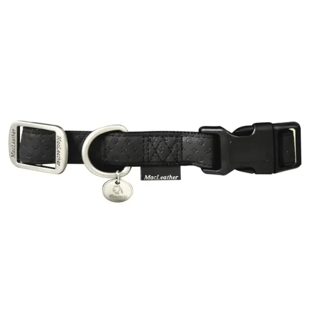 MacLeather halsbnd sort