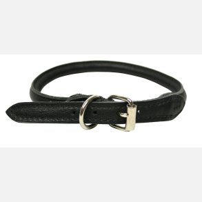 Halsb�nd rundsyet sort 30 cm. 