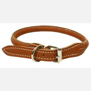 Halsb�nd rundsyet natur 30 cm. 