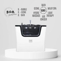 Ozone Bath 6in1 woth Milky Spa and lonic, white and black