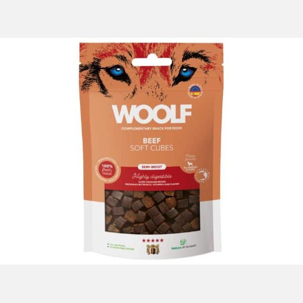 Woolf Beef Soft Cubes 100 g.