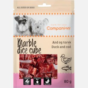 Marble dice cube - and og torsk 80 g.