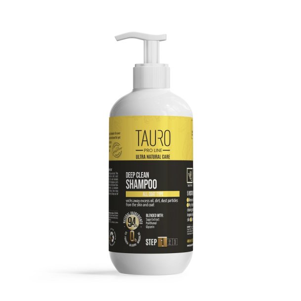 Deep Clean Shampoo for all coat type - Step 1.
