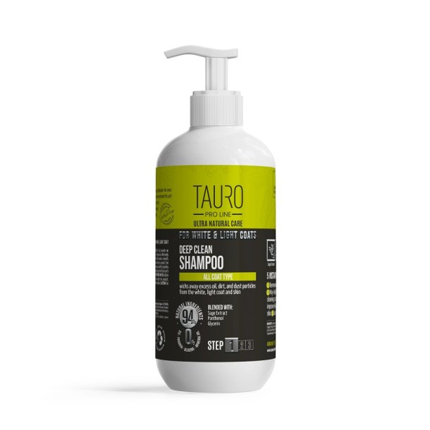 Deep Clean Shampoo for white coat - Step 1.