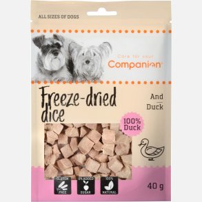 Freeze dried dice - duck