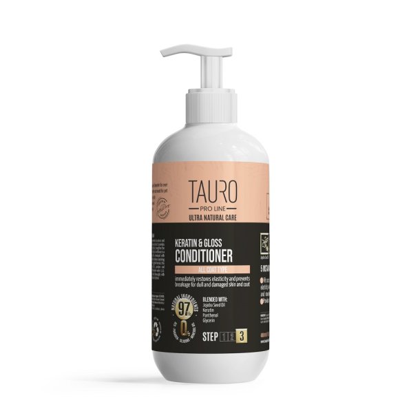 Keratin and Gloss Conditioner for alle coat type - Step 3.