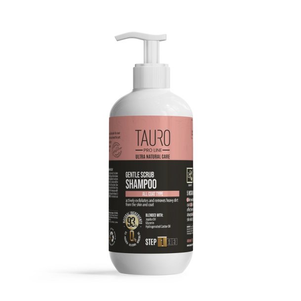 Gentle Skrub Shampoo for all coat type - Step 1.